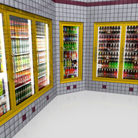 Preview image for 3D product Grocery - Beverage Coolers