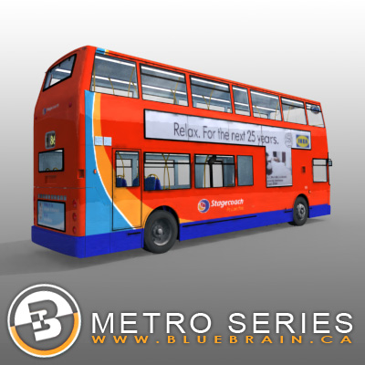 3D Model of Highly detailed London Bus. - 3D Render 1