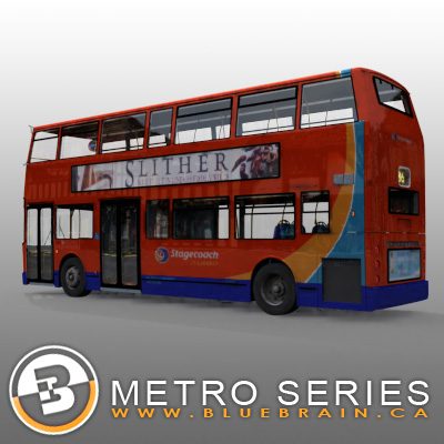 3D Model of Highly detailed London Bus. - 3D Render 3