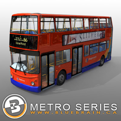 3D Model of Highly detailed London Bus. - 3D Render 4