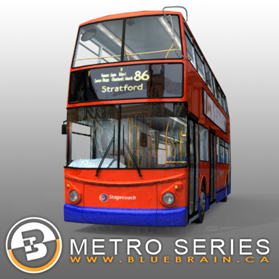 3D Model of Highly detailed London Bus. - 3D Render 5