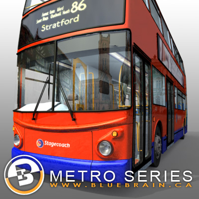 3D Model of Highly detailed London Bus. - 3D Render 6