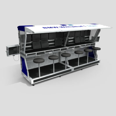 3D Model of Portable Race Monitor Station - 3D Render 0