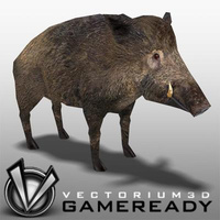 Preview image for 3D product Low Poly Animals - Boar