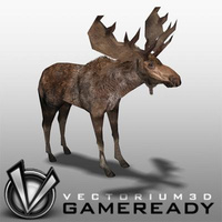 Preview image for 3D product Low Poly Animals - Moose