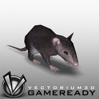 Preview image for 3D product Low Poly Animals - Rat