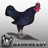 Preview image for 3D product Low Poly Animals - Rooster