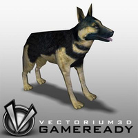 Preview image for 3D product Low Poly Animals - Sheepdog