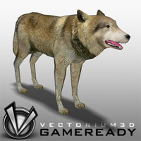 Preview image for 3D product Low Poly Animals - Wolf