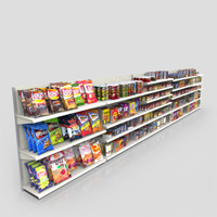 3D Model Download - Grocery - Grocery Shelves
