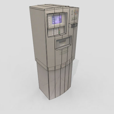 3D Model of Low-poly ATM machine - 3D Render 2