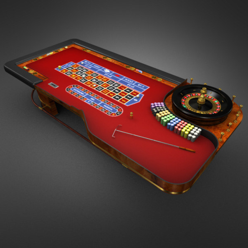 3D Model of 3D Model of a Realistic Casino Poker Table - 3D Render 2