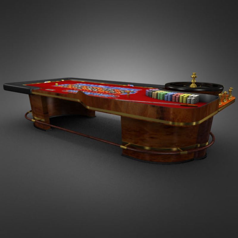 3D Model of 3D Model of a Realistic Casino Poker Table - 3D Render 3