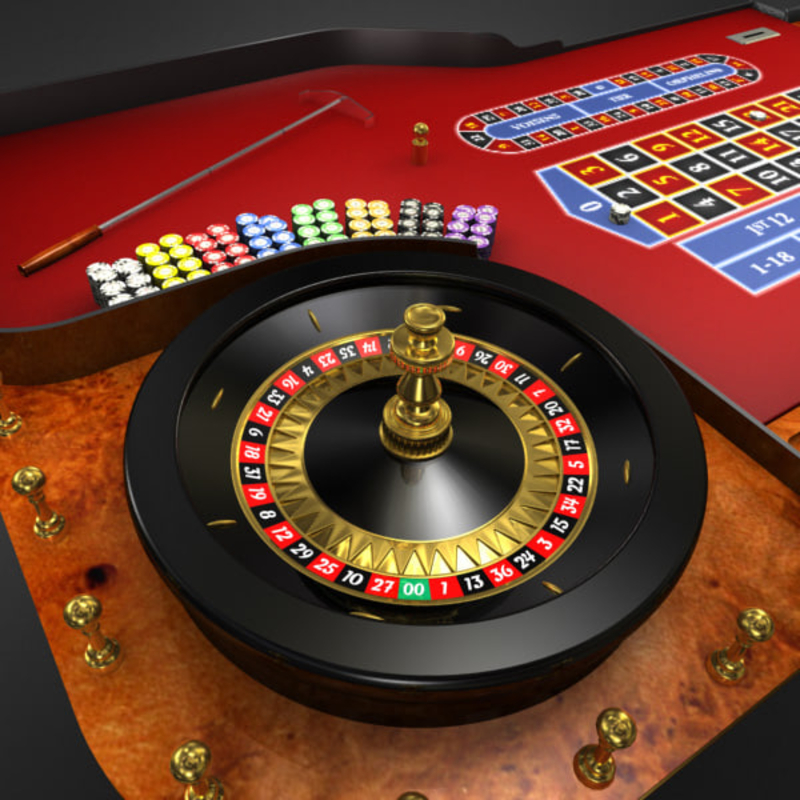 3D Model of 3D Model of a Realistic Casino Poker Table - 3D Render 6