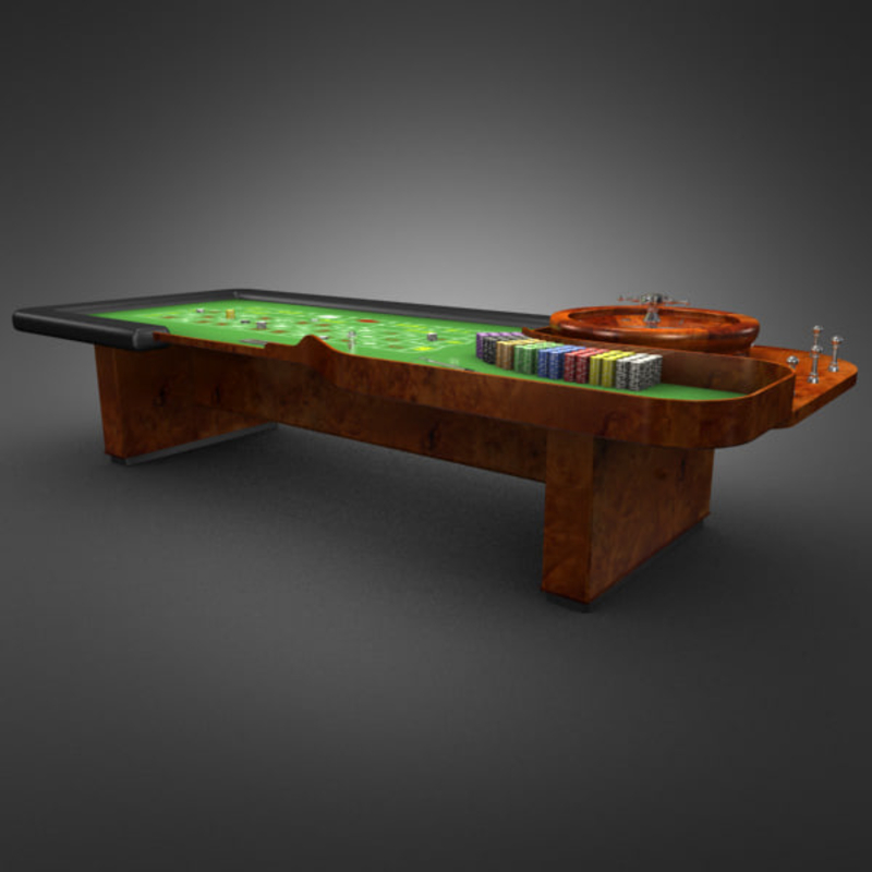 3D Model of 3D Model of a Realistic Casino Poker Table - 3D Render 3