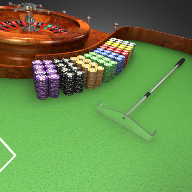 3D Model of 3D Model of a Realistic Casino Poker Table - 3D Render 9