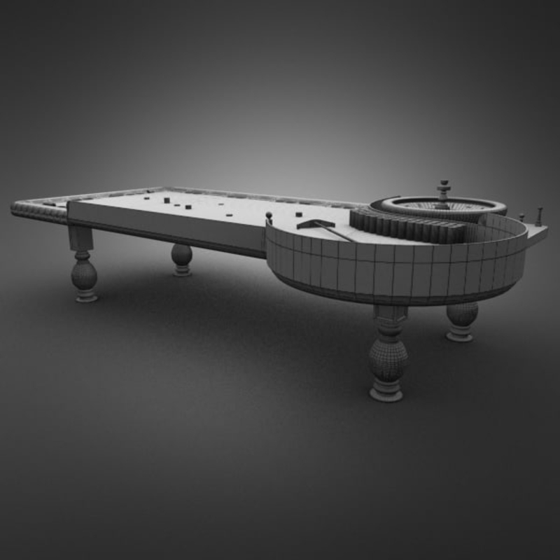 3D Model of 3D Model of a Realistic Casino Poker Table - 3D Render 12