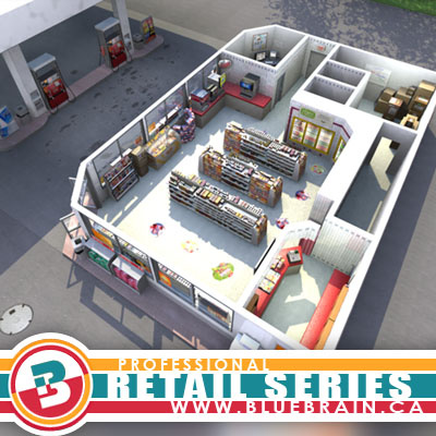 3D Model - Gas Station Scene