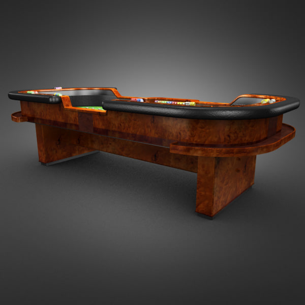 3D Model of Realistic Casino Craps Table - 3D Render 2