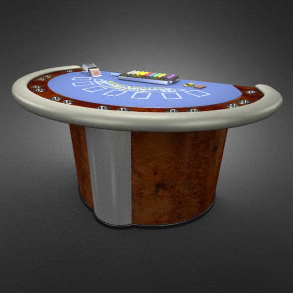 3D Model of Casino Collection - Blackjack Table. - 3D Render 9