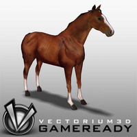 3D Model Download - Low Poly Animals - Horse