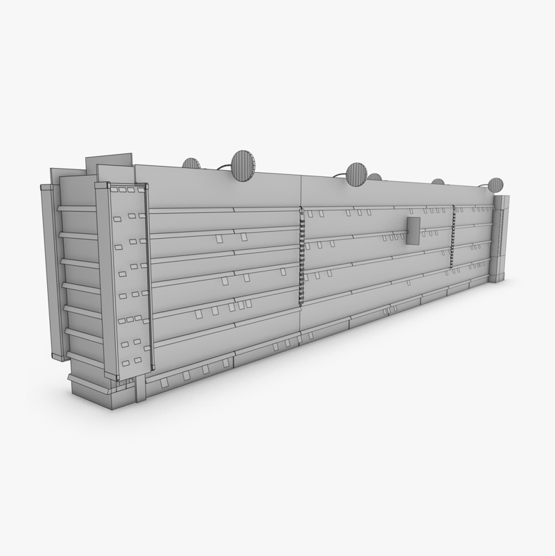 3D Model of Drug store aisle featuring Hair & Hygiene products and Rimmel end-cap - 3D Render 16