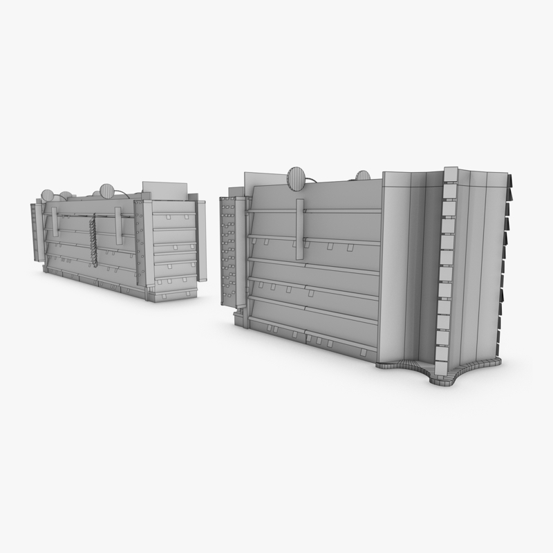 3D Model of Split drug store aisle featuring Snack & Kitchen products and Gift Card end-cap - 3D Render 15