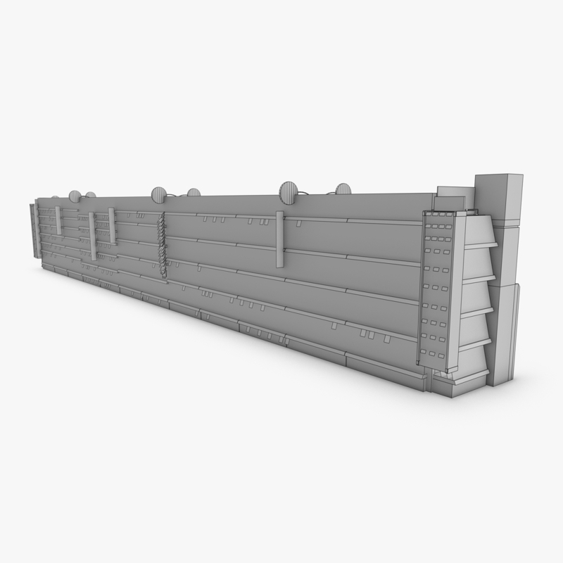 3D Model of Drug store aisle featuring Food & Pet products and Extracare Coupon Scanner side-cap - 3D Render 13