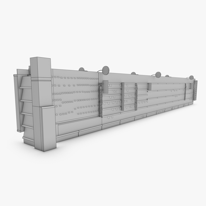 3D Model of Drug store aisle featuring Food & Pet products and Extracare Coupon Scanner side-cap - 3D Render 14
