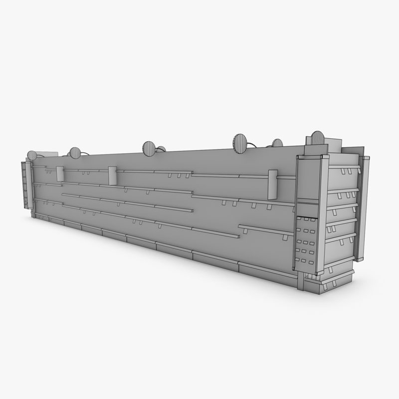 3D Model of Drug store aisle featuring Electrical & Cleaning products - 3D Render 15