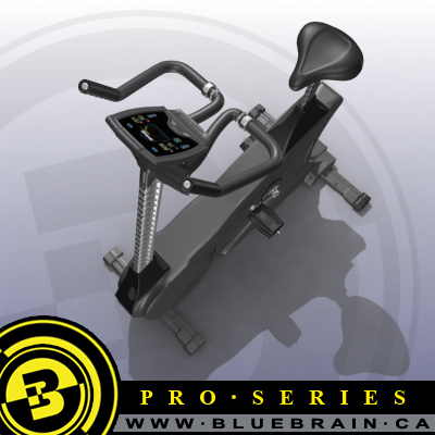 3D Model of Gym Equipment Collection :: Highly Detailed Exercise Bike - 3D Render 4