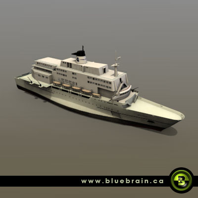3D Model of V1 model of the Al-Salam Boccaccio 98. - 3D Render 1