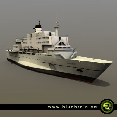 3D Model of V1 model of the Al-Salam Boccaccio 98. - 3D Render 2