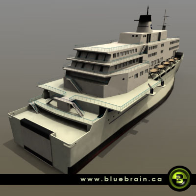 3D Model of V1 model of the Al-Salam Boccaccio 98. - 3D Render 4