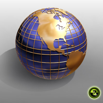 3D Model of High Quality Globe Models - 3D Render 4