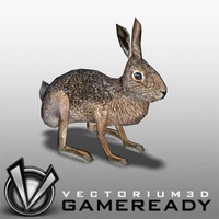 3D Model Download - Low Poly Animals - Hare