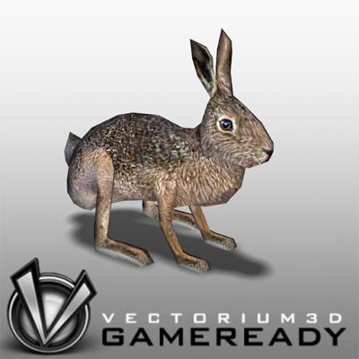 3D Model of Low Poly Game Ready Animals -  - 3D Render 0