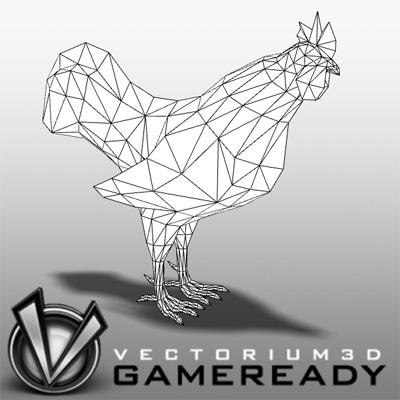 3D Model of Low Poly Game Ready Animals -  - 3D Render 2